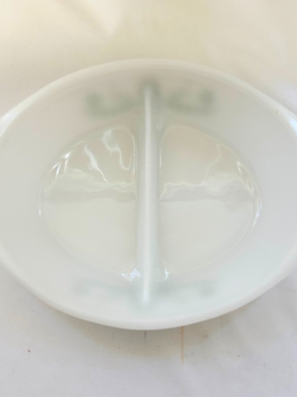 DISH, GLASSBAKE Cir, 1961, Divided, Serving, VINTAGE By Jannette Glass, Co